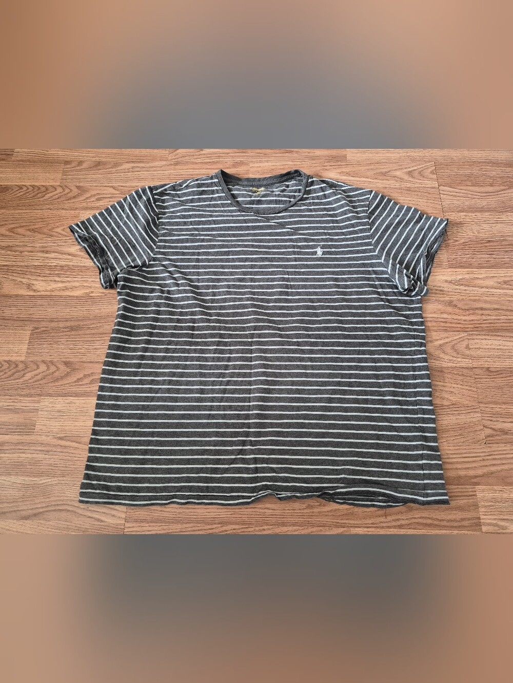 Polo Ralph Lauren Men's Grey Striped T-Shirt
